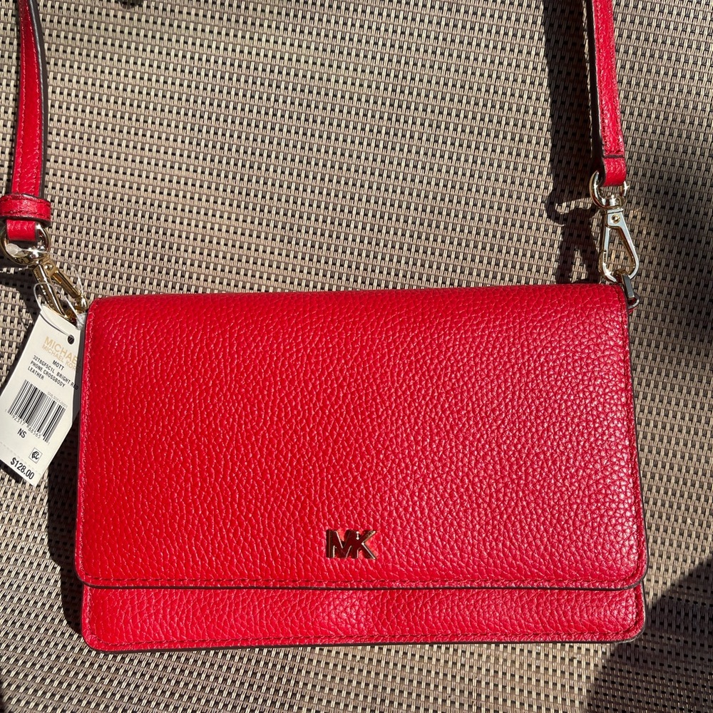 Michael Kors leather wallet crossbody